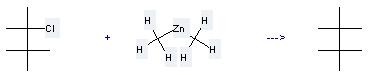 Zinc, dimethyl- can be used to produce 2,2,3,3-tetramethyl-butane  at the temperature of -50 - -20 °C